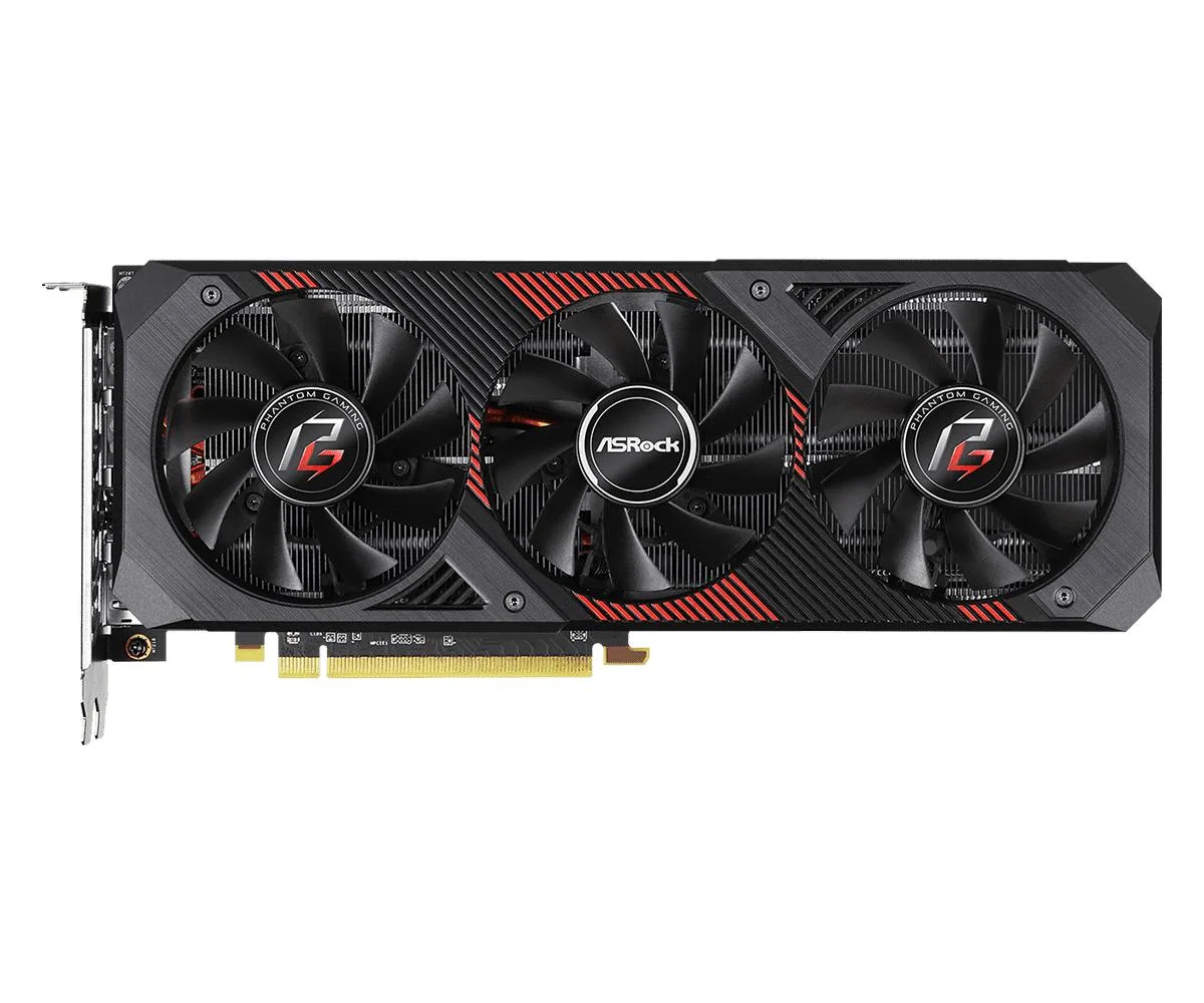 ASRock ASRock Radeon RX 5600 XT Phantom Gaming D3 6G OC graphics card — product photo