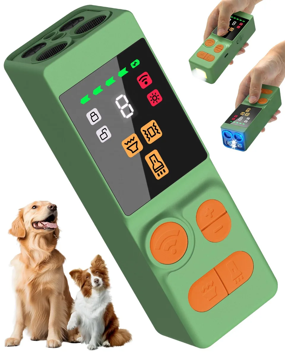 DNBeffulgent DNBeffulgent QGQ-009016-BL-01 ultrasonic bark deterrent 10 gears green — product photo