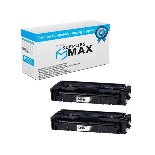 SuppliesMax SuppliesMax Compatible Black Toner Cartridge 2-Pack 2800 Pages Canon 1246C001_2PK — product photo