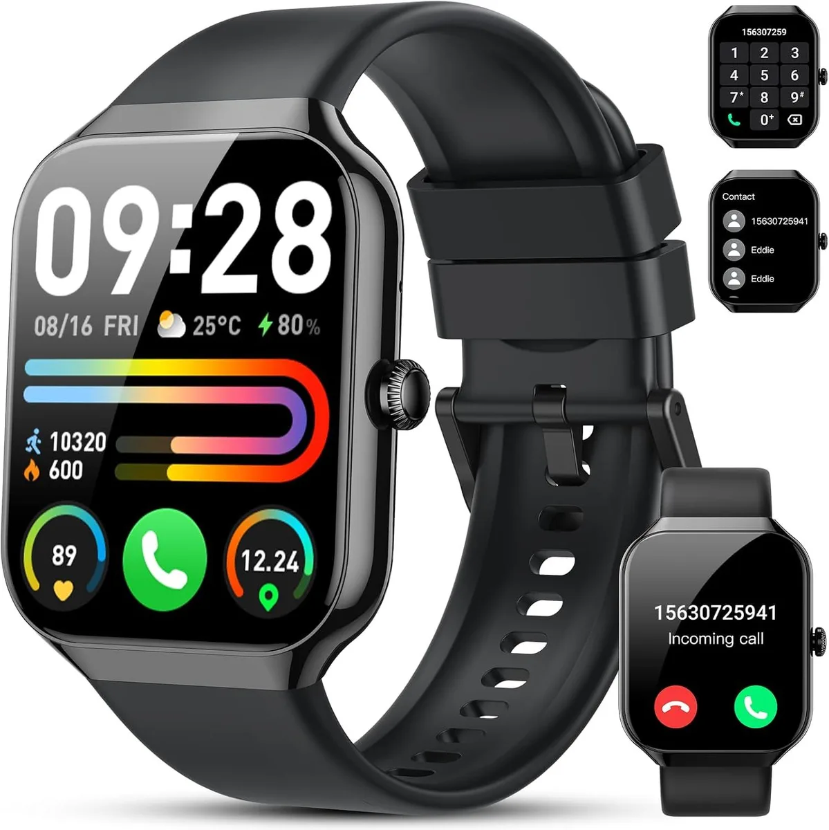 IHDAPP IHDAPP P99 Smart Watch 1.96" Bluetooth 5.3 IP68 Black — product photo