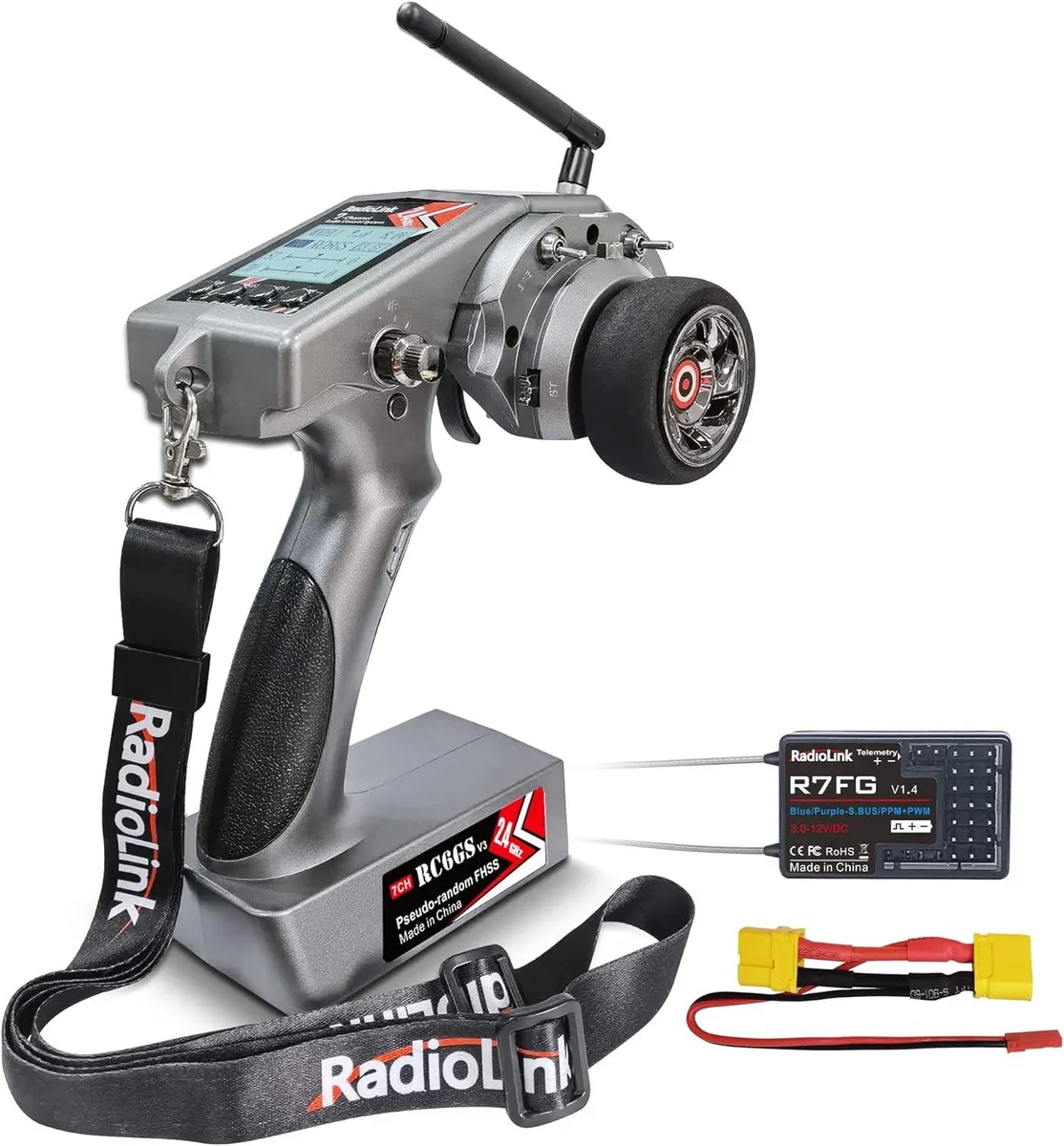 usbroway usbroway RC6GS V3 7CH 2.4GHz 600m RC Transmitter & R7FG Gyro Receiver Kit — product photo