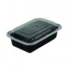 PACTIV CORPORATION PACTIV CORPORATION NC818B 12 oz Black Rectangular Food Containers 150 Count — product photo