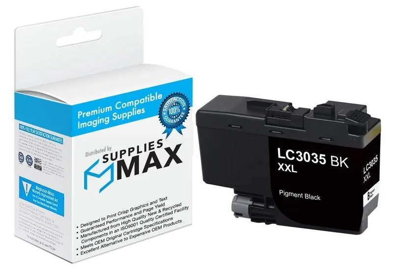 SuppliesMax SuppliesMax LC-3035BK Black Ultra High Yield Inkjet Cartridge 6000 Pages — product photo
