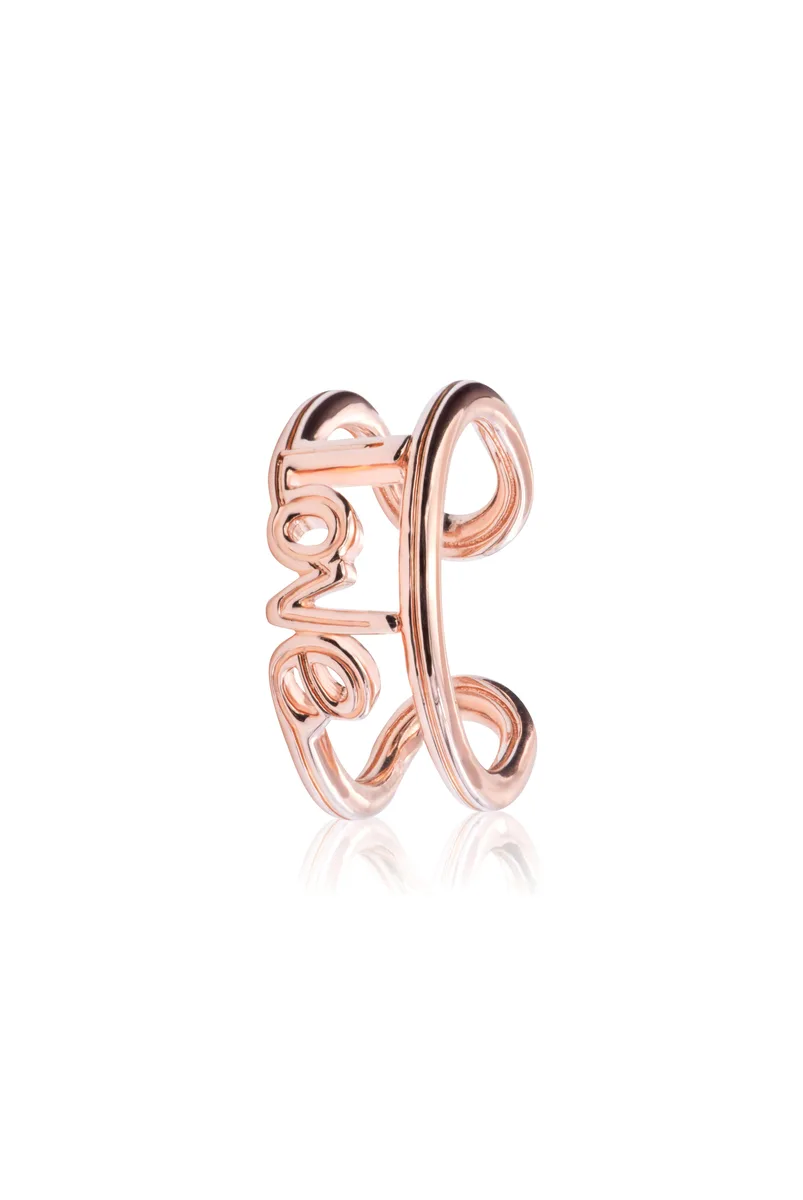 PANDORA PANDORA ME Love Open Ring 14ct Rose Gold-Plated Size 50 — product photo