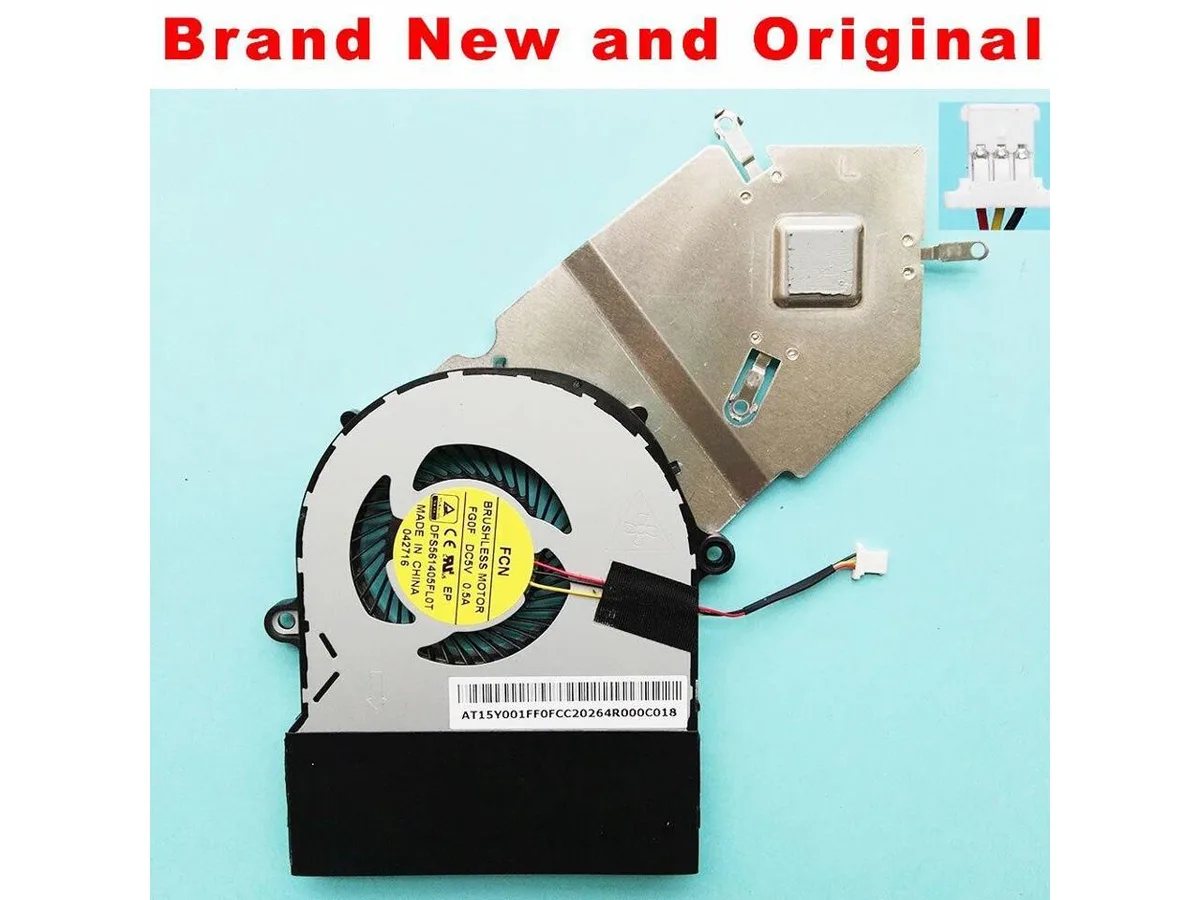 Fans Fans CPU fan for Acer E5-511 E5-511P V3-572 P256 AT15Y001FF0 DFS561405FL0T FG0F — product photo