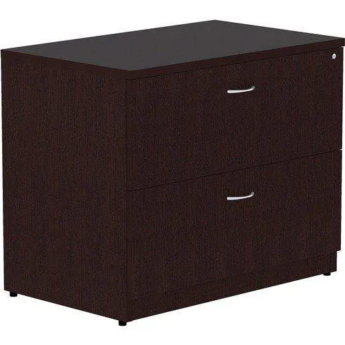 Lorell Lorell 18223 Essentials Espresso Laminate Lateral File 2-Drawer office furniture — product photo