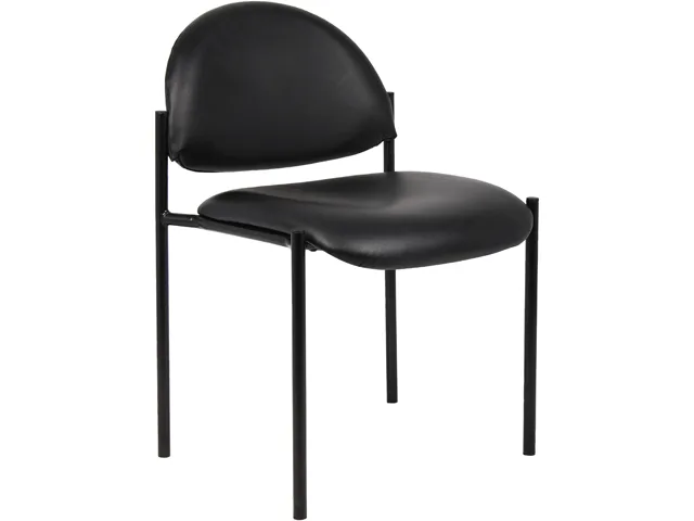 BOSS Office Products BOSS Office Products B9505-CS office furniture, Black Caressoft, stackable 4 high — product photo