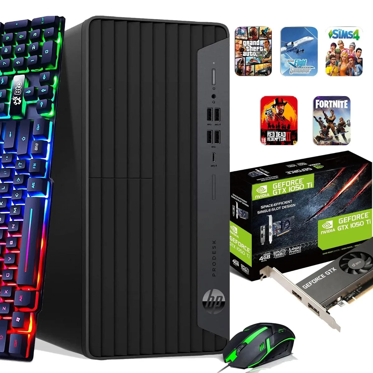 HP HP ProDesk 600 G6 Tower Gaming PC i5-10500 16GB 512GB GTX 1050Ti — product photo