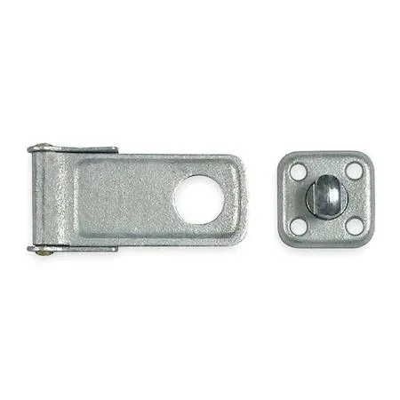 Galvanized steel latching swivel safety hasp, four and a half inches long