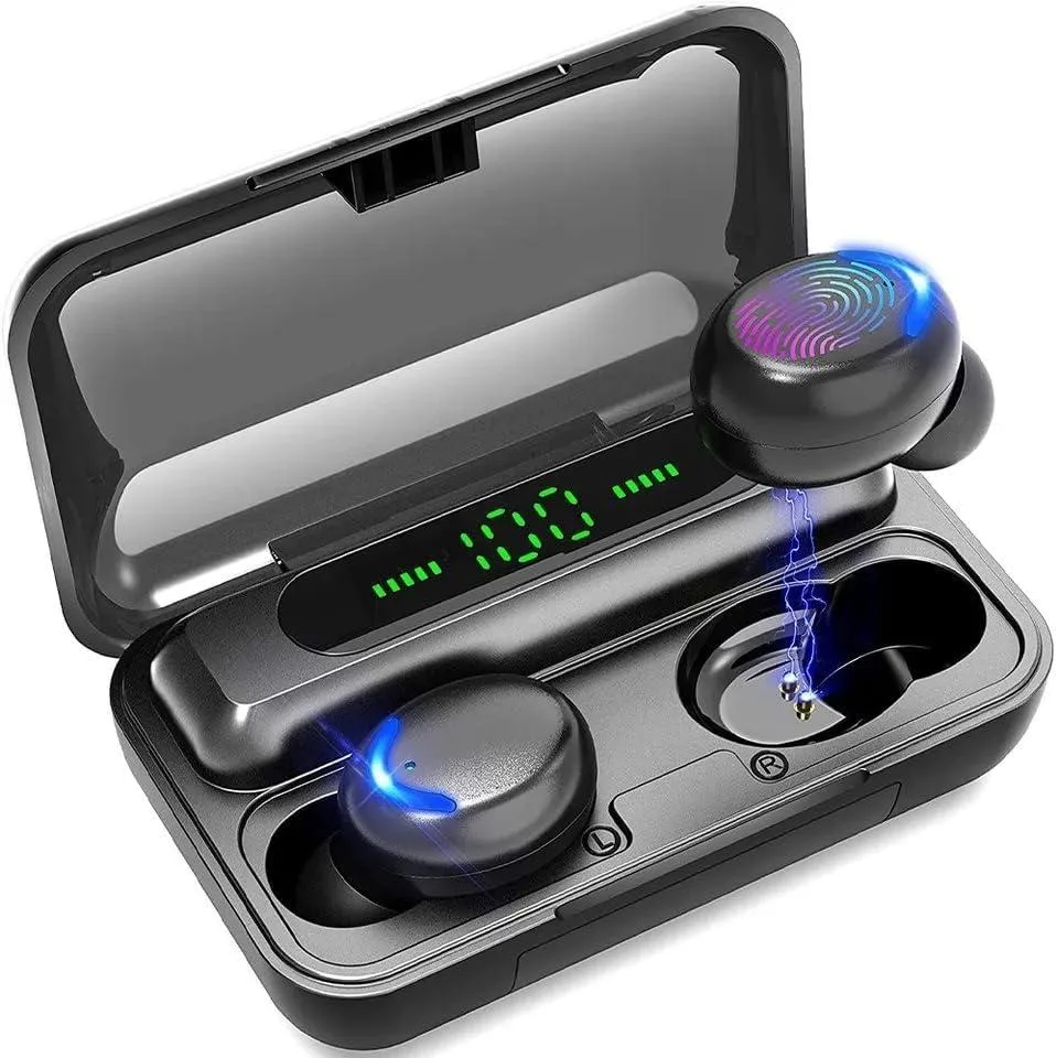 No Sew No Sew DS-89 Wireless Earbuds, Bluetooth 5.0, 42h Battery, Power Bank Case — product photo