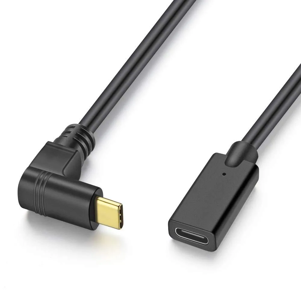 Vszerda Vszerda USB 3.1 Type-C male-to-female 90° cable 1 ft 10 Gbps — product photo