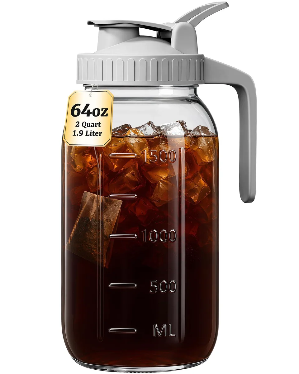 OneDream 64 oz Mason Jar Pitcher Gray — product photo