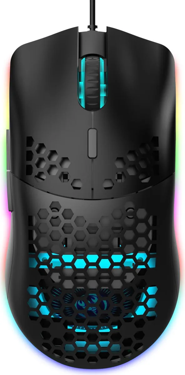 IXJYLCPC IXJYLCPC Gaming Mouse 6400 DPI 96g Honeycomb Wired Black — product photo