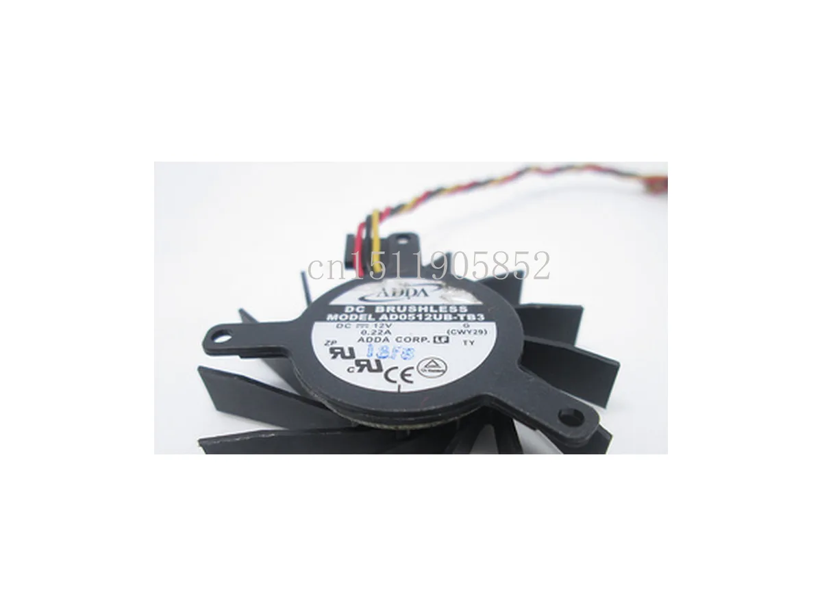 Fans Fans AD0512UB-TB3 12V .22A 3-wire 2.7*3.5mm case fan — product photo