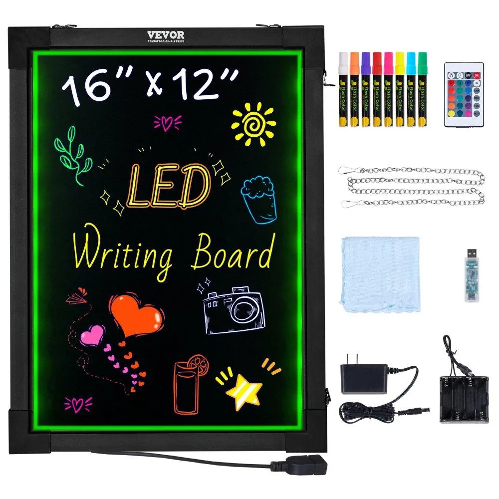 VEVOR VEVOR LED Message Board 16x12 inch 16 Colors Remote — product photo