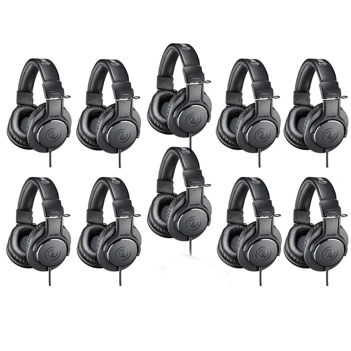 Audio-Technica Audio-Technica ATH-M20x Pro Monitor Headphone 10 Pack Black — product photo