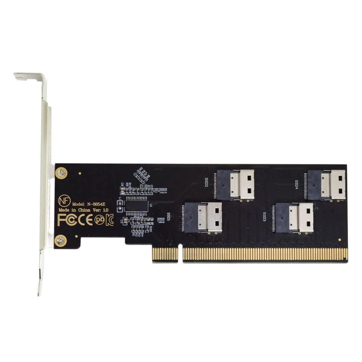 LORDWORLD LORDWORLD Xiwai Slimline SFF-8654 4X NVME to PCIE 3.0 4.0 Raid Card — product photo