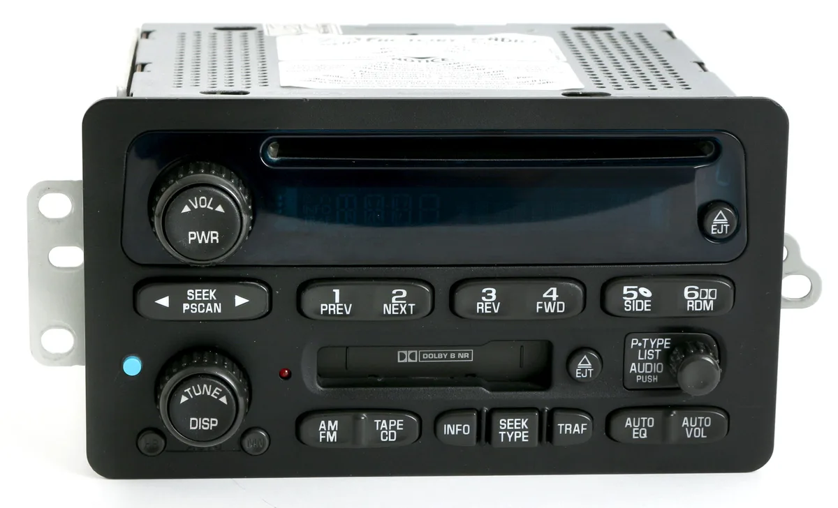 1 Factory Radio 1 Factory Radio 09394159 Receiver AM FM CD Cassette Bluetooth 2000-2005 — product photo