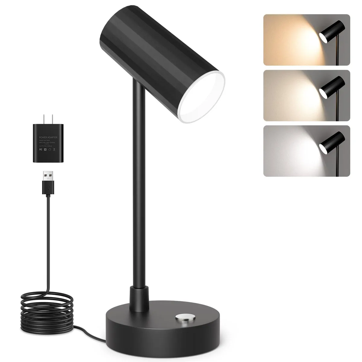 ShineTech WT8B04B desk lamp painted finish 3.9 x 11.3 inches