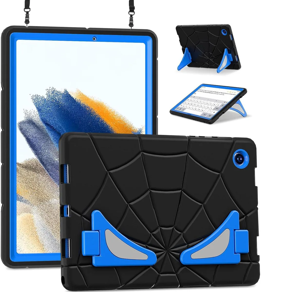 BONAEVER BONAEVER Hard-Shell Case Samsung Galaxy Tab A8 10.5 2022 SM-X200/X205/X207 Black/Blue — product photo