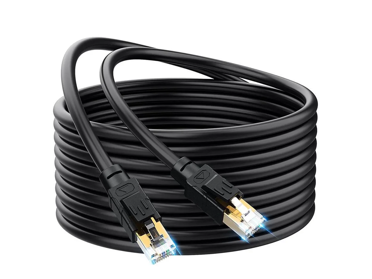 Thinkstar Thinkstar Cat 8 network ethernet cable 200 ft Black — product photo