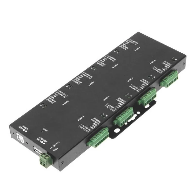 USBGear USBGear SA-8PX-IS 8-Port Terminal Block RS232/422/485 to USB Isolation/Surge Protection — product photo
