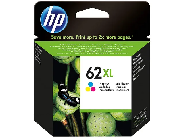 HP HP 62XL (C2P07AE#301) Tri-color High Yield Ink Cartridge 415 Pages — product photo
