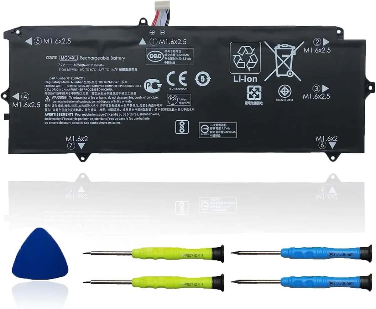 PISKEKAT PISKEKAT MG04XL laptop battery HP Elite X2 1012 G1 7.7V 40Wh 4820mAh — product photo