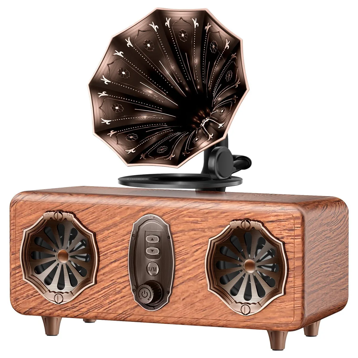  FREEFISH Retro Bluetooth Speaker AS36 1800mAh 5W×2 Bluetooth 5.4 — product photo