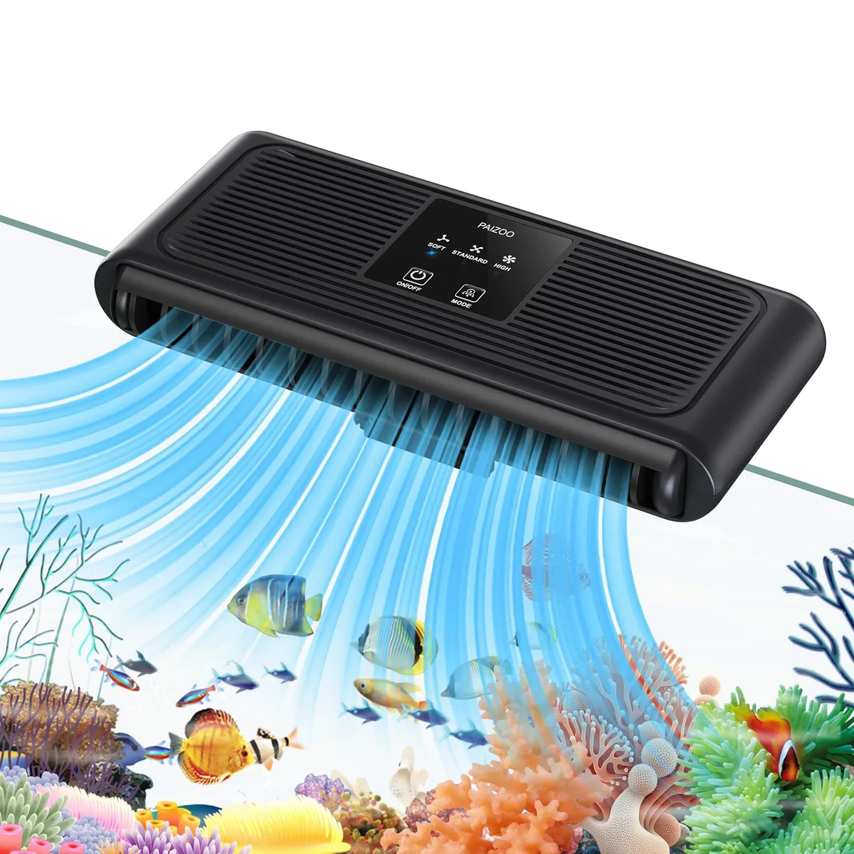  PAIZOO PZBS-2 Aquarium Cooling Fan 6.4W — product photo
