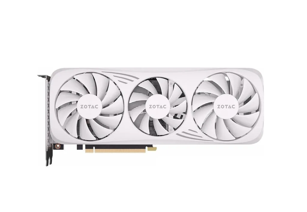 ZOTAC ZOTAC GeForce RTX 4060 Ti Trinity OC 16 GB White Edition graphics card — product photo