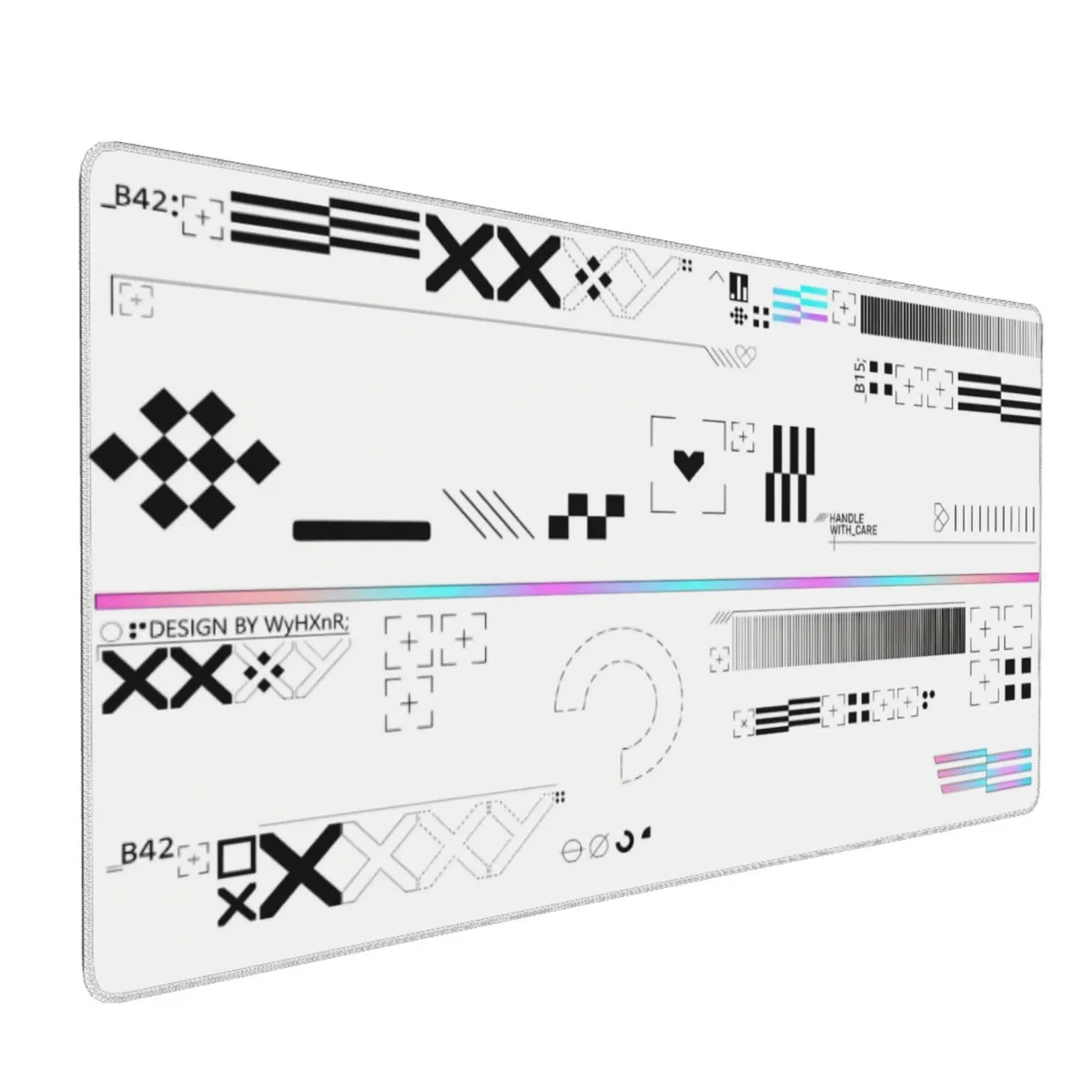  Ideeze Mouse Pad Black and White 11.8 x 23.6 inches — product photo