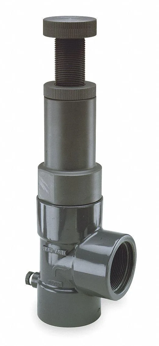 HAYWARD POOL PRODUCTS INC HAYWARD POOL PRODUCTS INC RV1050TE Adjustable Relief Valve 1/2 in 25 psi PVC trap — product photo