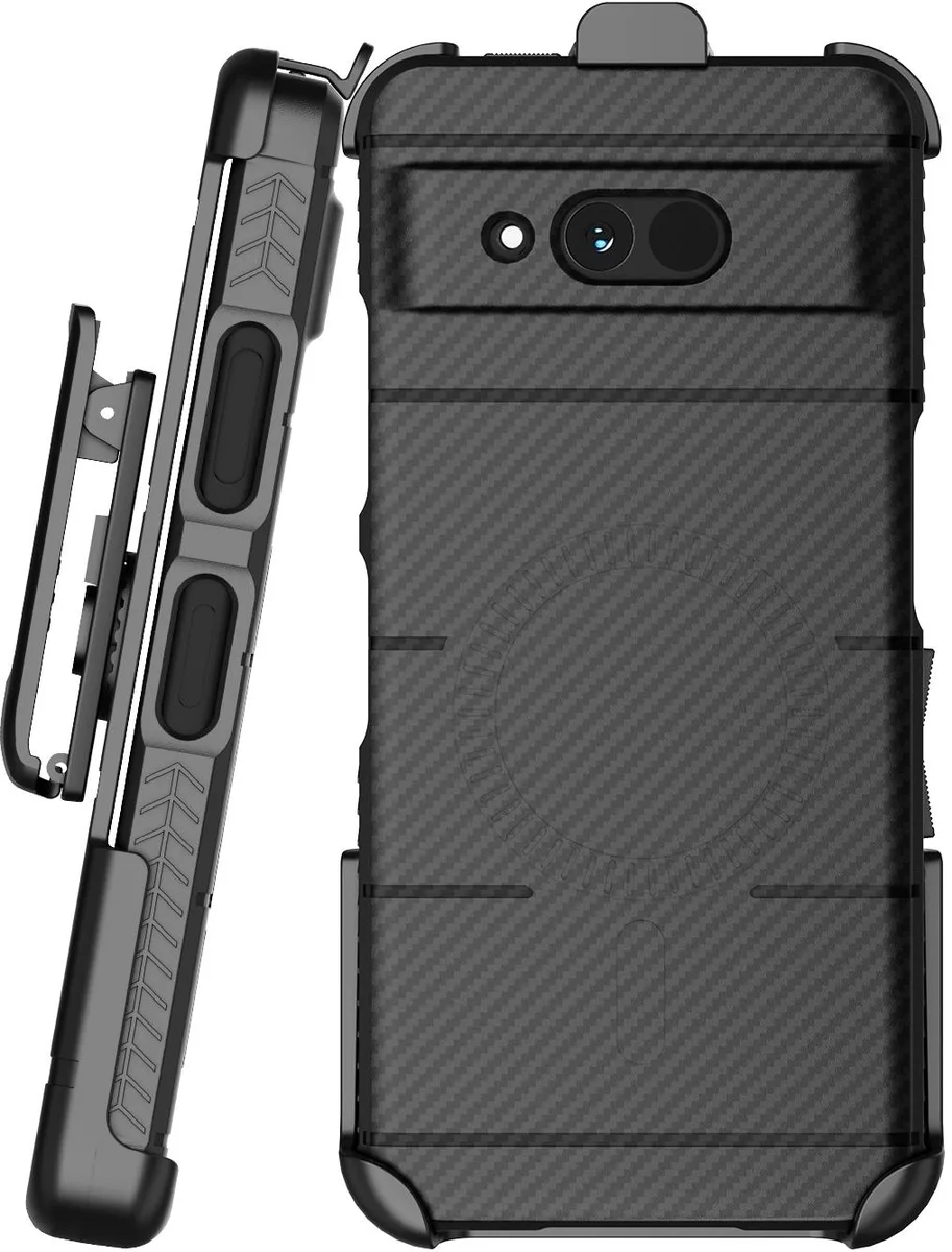 Nakedcellphone Nakedcellphone Case + Clip for Sonim XP Pro Thermal 5G Carbon Fiber MagSafe X802 — product photo