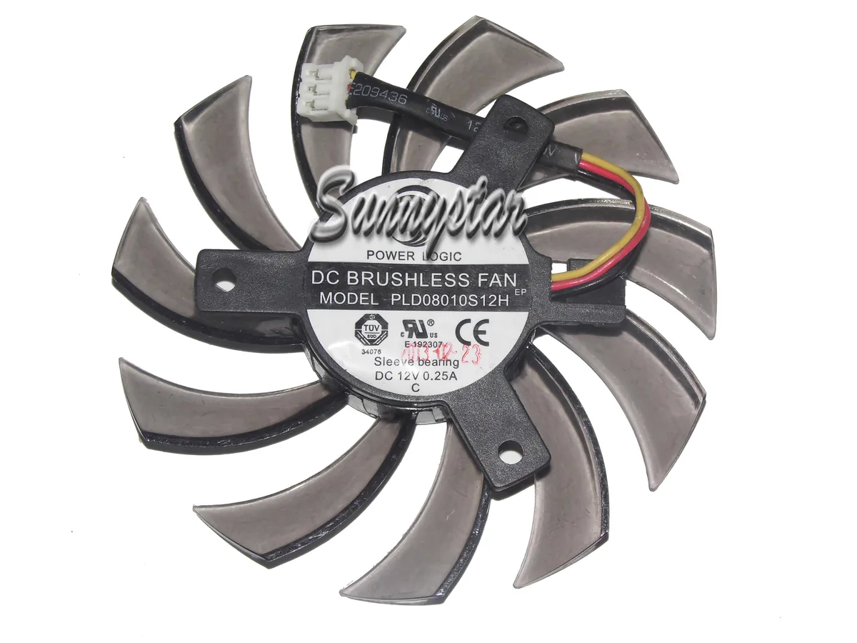 SunnyStar Co., Ltd SunnyStar Co., Ltd PLD08010S12H 12V .25A 3-pin VGA cooling — product photo