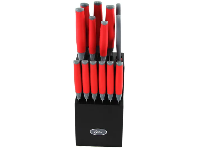 OSTER OSTER 81006.14 Lindbergh 14-Piece Cutlery Set Red Handles — product photo