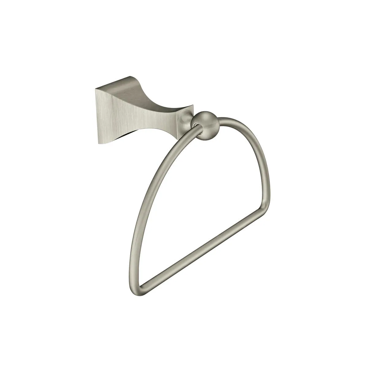 Moen Retreat brushed nickel towel ring with wall mount hardware