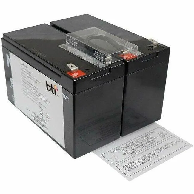 Rectangular black 12V lead-acid UPS battery with two cells and F2 terminals