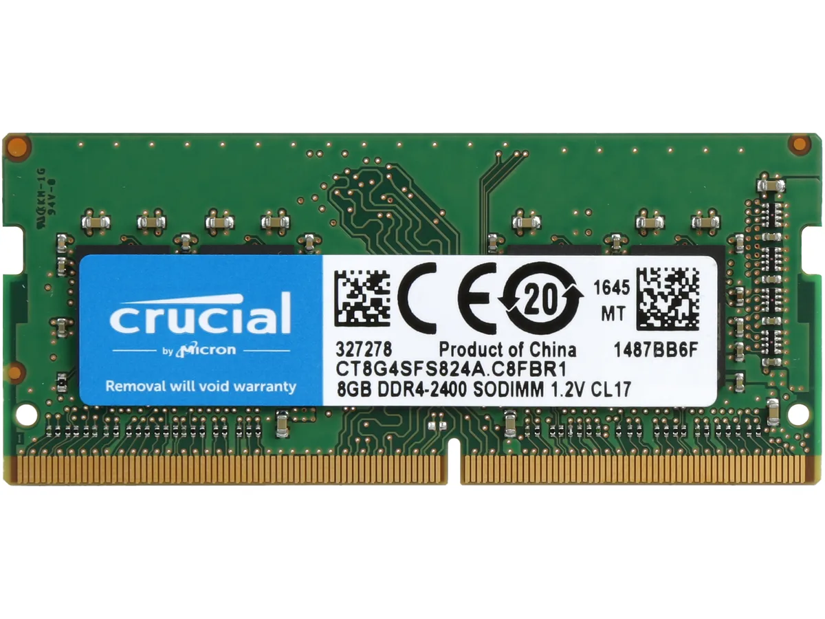 Crucial Crucial CT8G4SFS824A 8GB DDR4 2400 CL17 laptop RAM — product photo