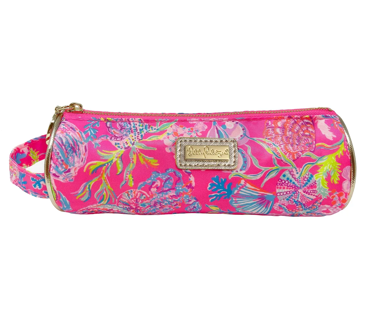 Lilly Pulitzer Pencil Case Shell Me Something Good 8 in x 2.6 in — product photo