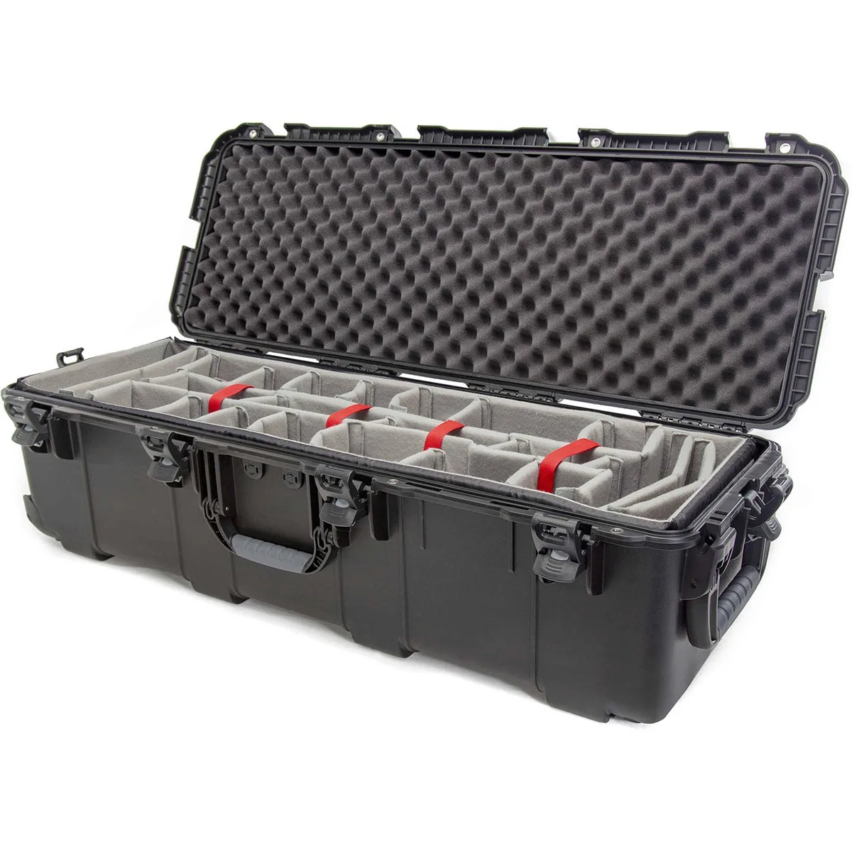 NANUK NANUK 988 Wheeled Waterproof Hard Case with Padded Divider, Black — product photo