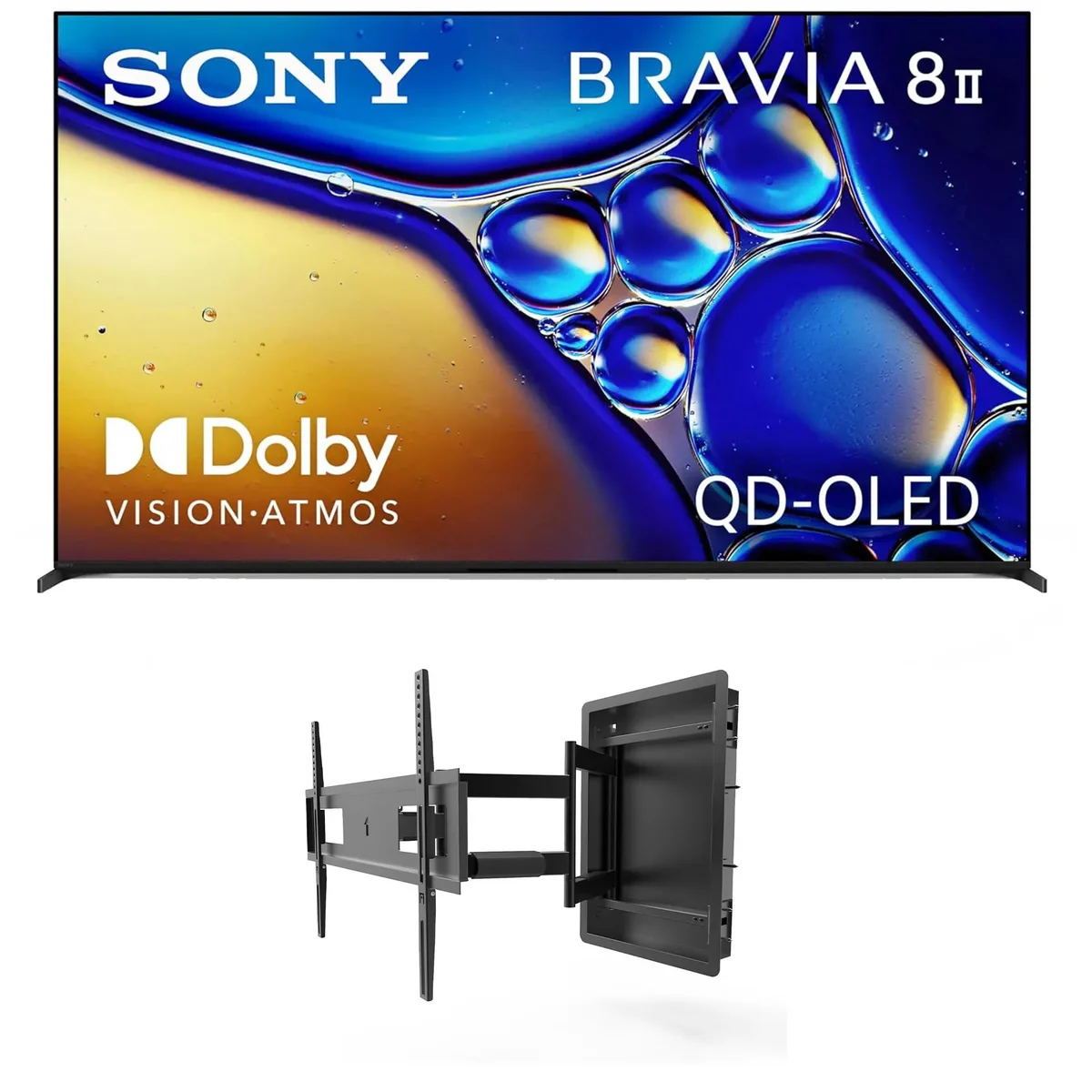 Sony Sony K65XR80M2 65" QD-OLED 4K 120Hz TV with Kanto R500 Mount — product photo