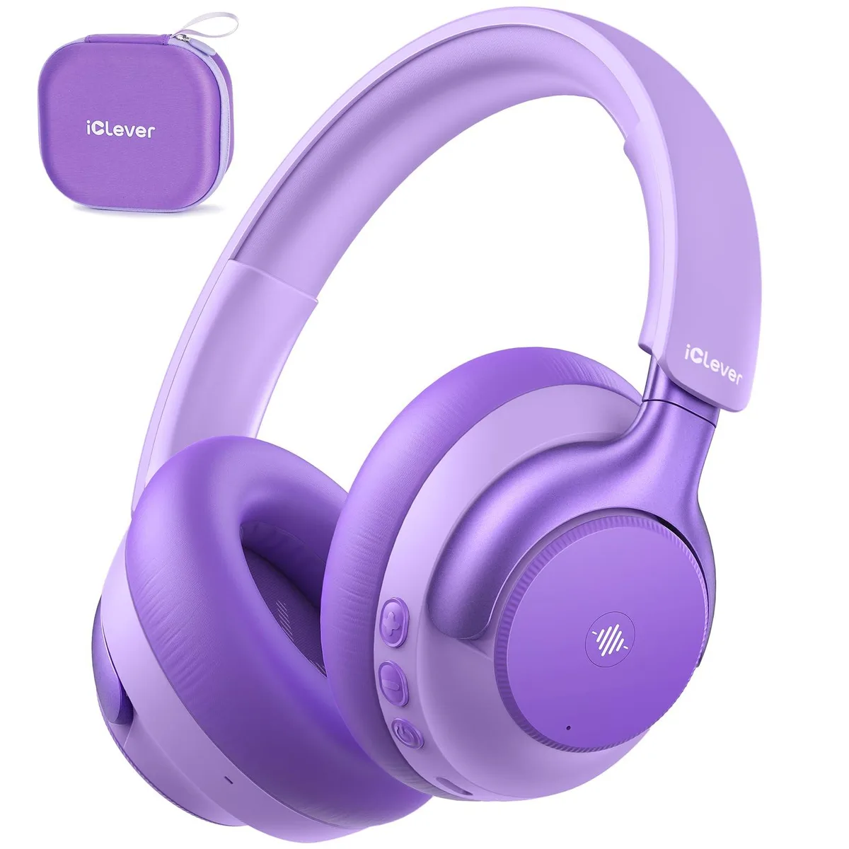  Cleer Q950 Over-Ear Headphones Purple 40mm 35dB ANC 60h 238g — product photo