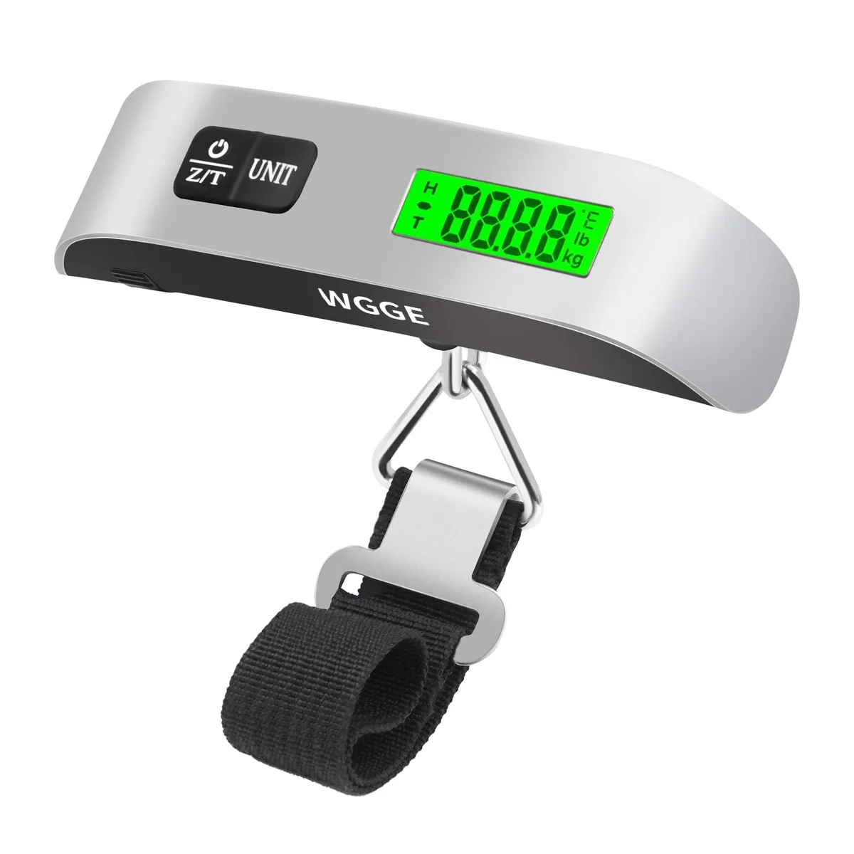 KEHIPI KEHIPI Digital Luggage Scale 110lb/50kg Backlit LCD Silver — product photo