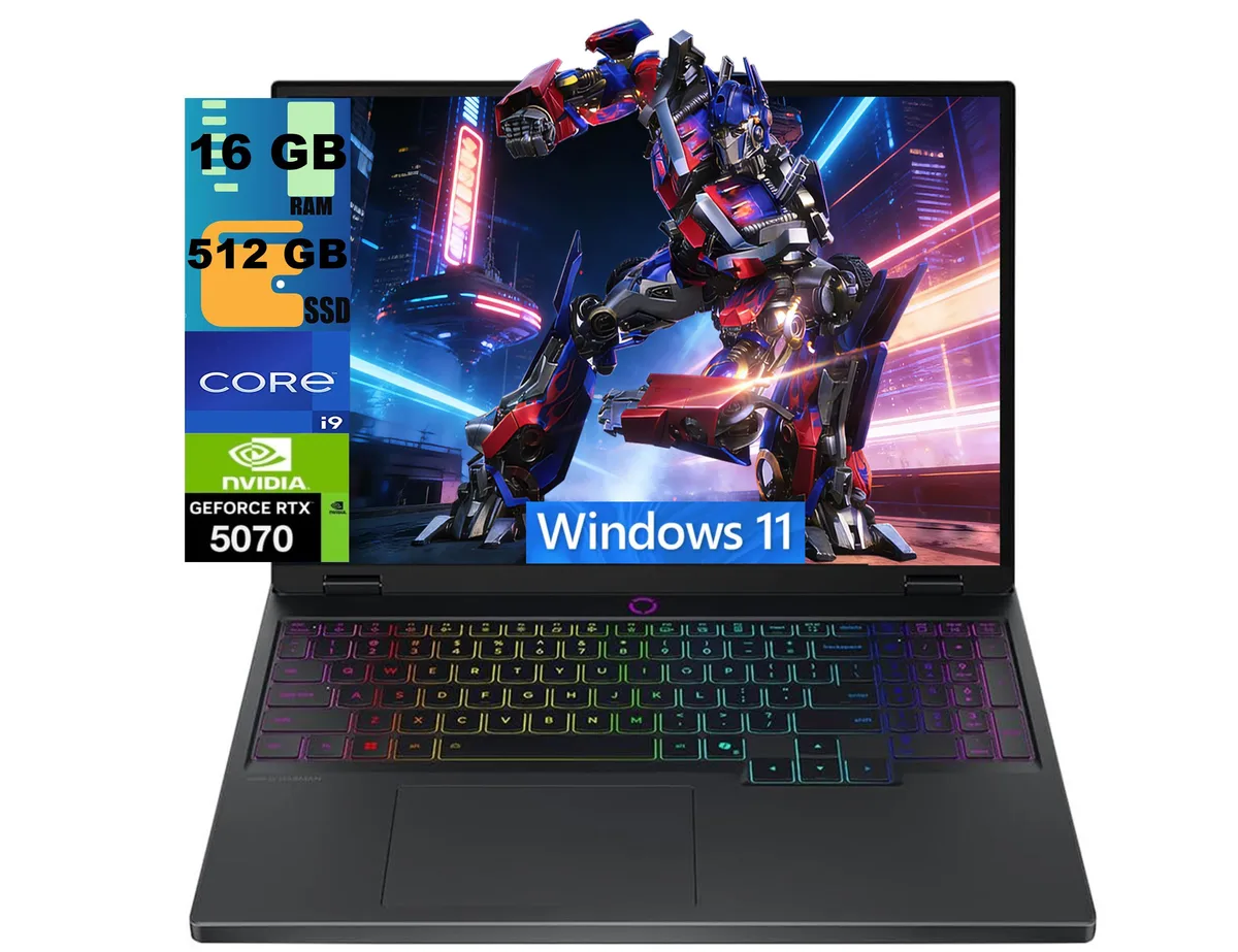 Lenovo Lenovo Legion 5 15 gaming laptop 15.1" WQXGA OLED i9 14900HX RTX 5070 16GB DDR5 512GB WiFi 7 — product photo