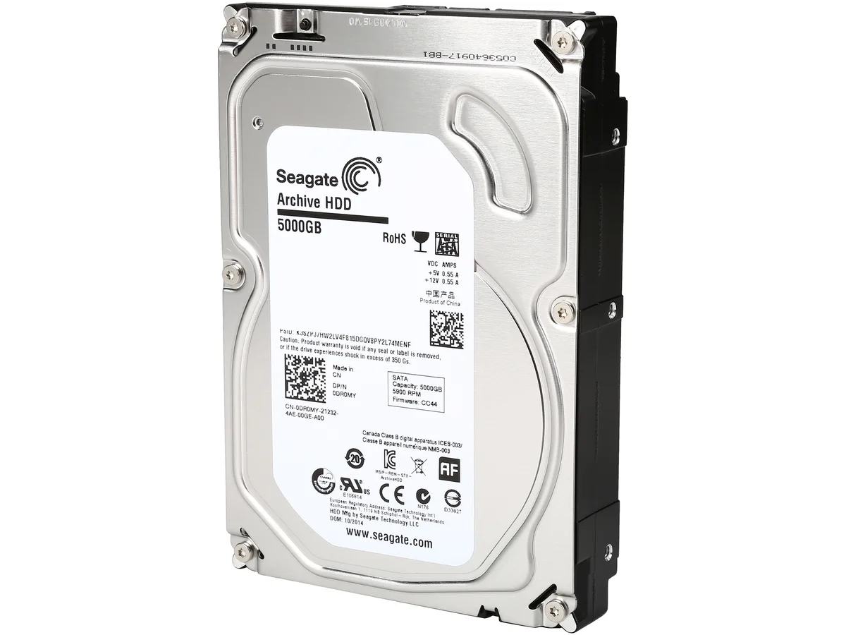 Seagate Seagate ST5000AS0011 5TB 5900 RPM 128MB SATA 6.0Gb/s 3.5" internal hard drive — product photo