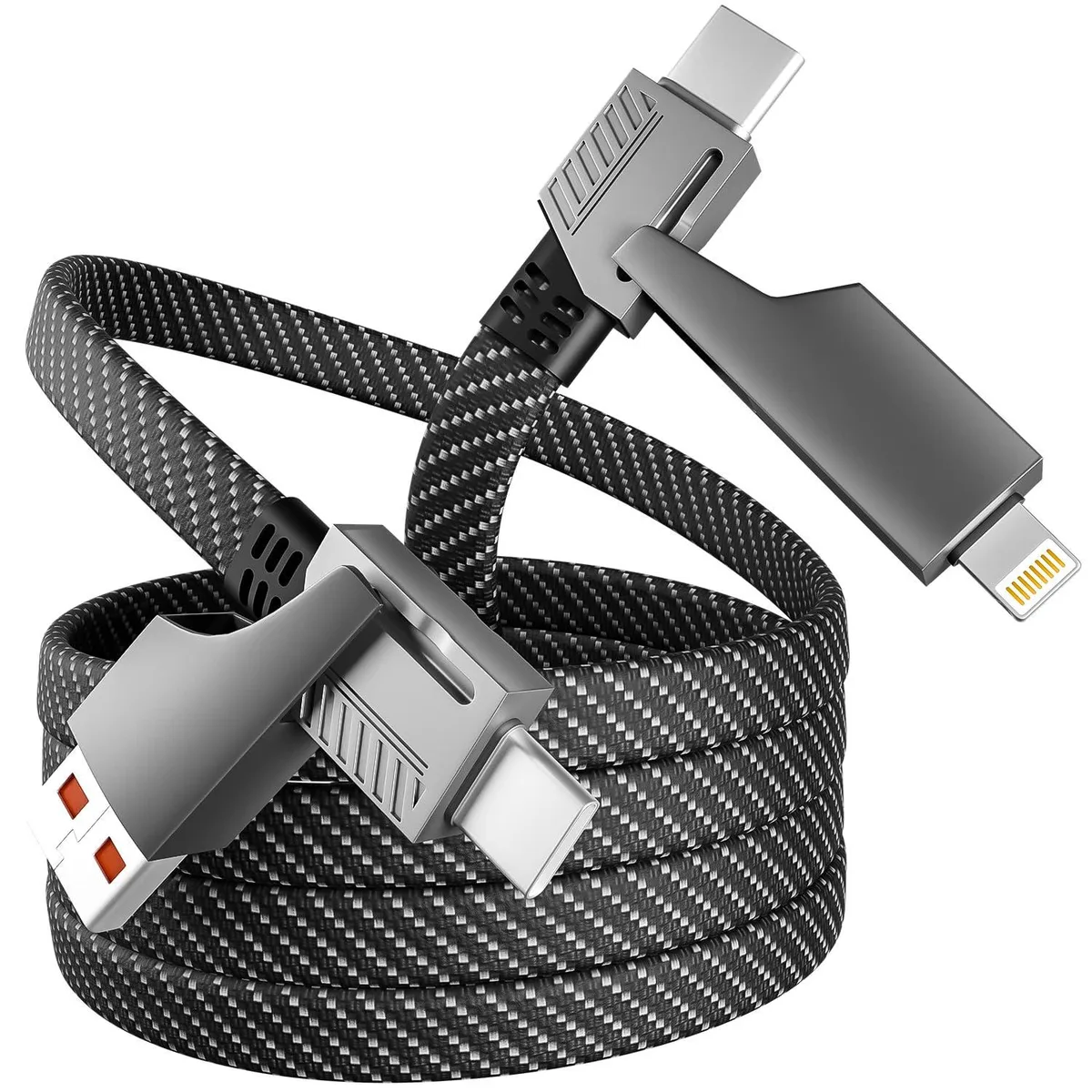 No Sew No Sew 4-in-1 Multi Charging Cable 65W USB-C E-Mark Chip 4ft — product photo