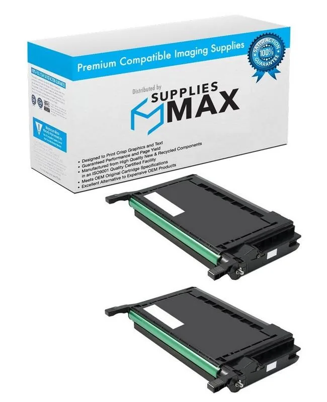 SuppliesMax SuppliesMax SASCLT-P600B Black Toner Cartridge 2 Pack 4000 Pages — product photo