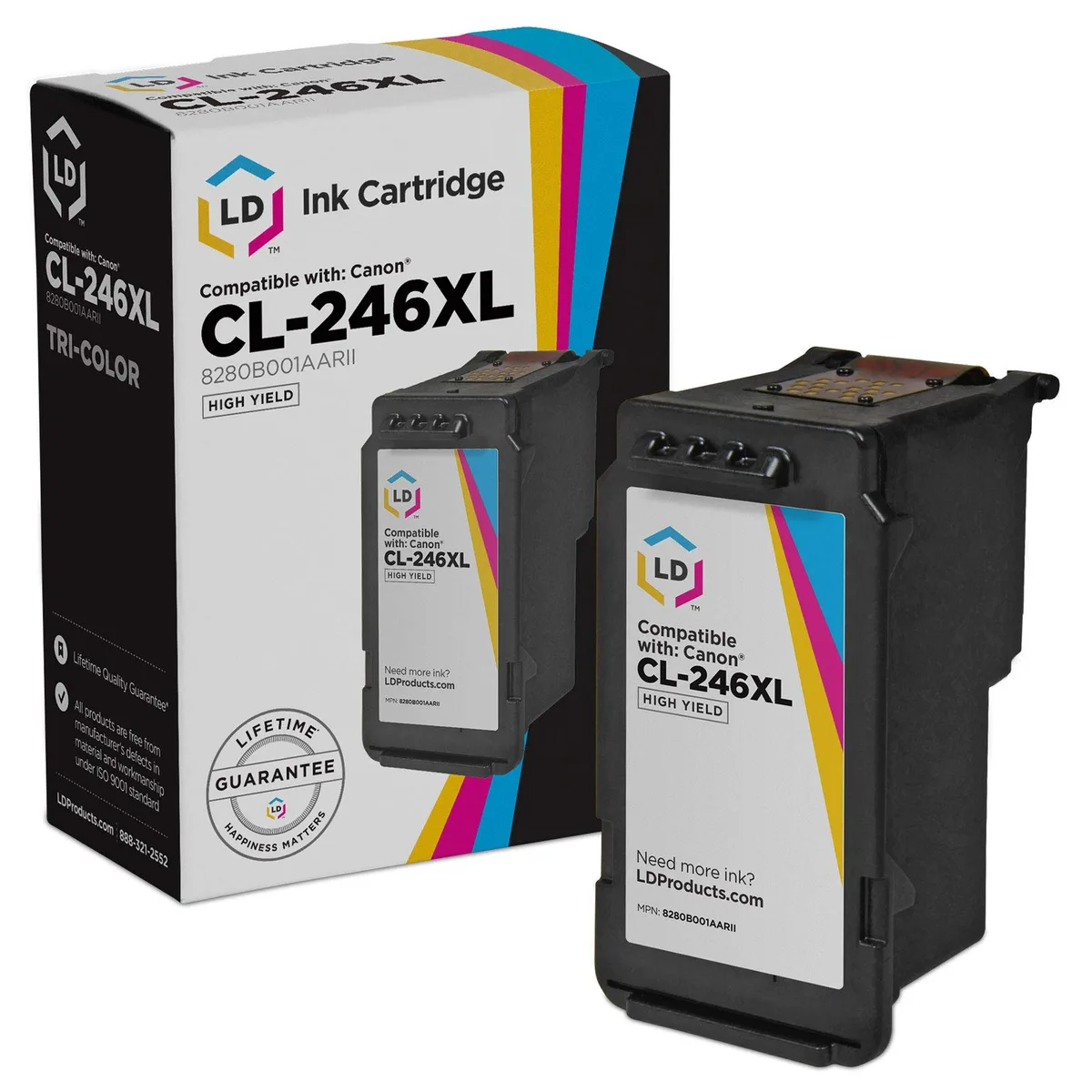 LD Products LD Products CL-246XL High Yield Color Ink Cartridge — product photo
