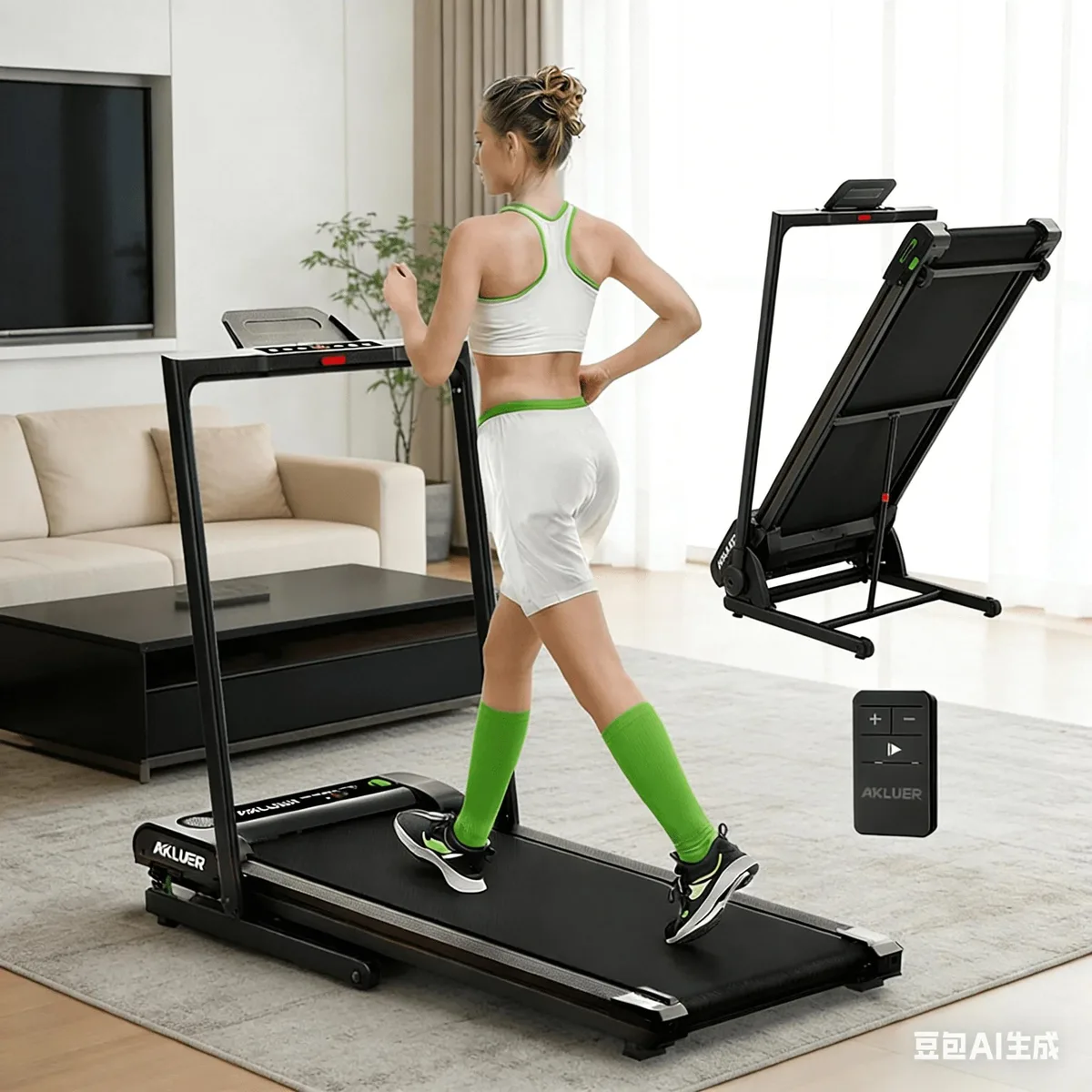 Akluer Akluer 1290060 2.5HP Incline Walking Pad Treadmill cardio equipment — product photo
